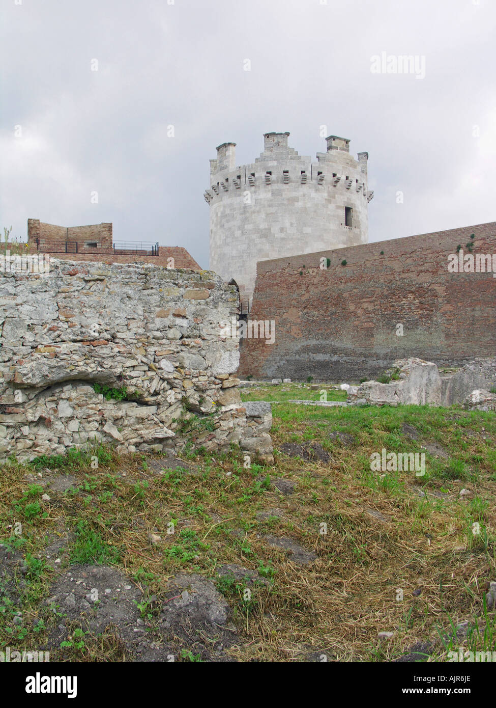 Lucera foggia italy south of italy medioeval castle fererician federico II Stock Photo