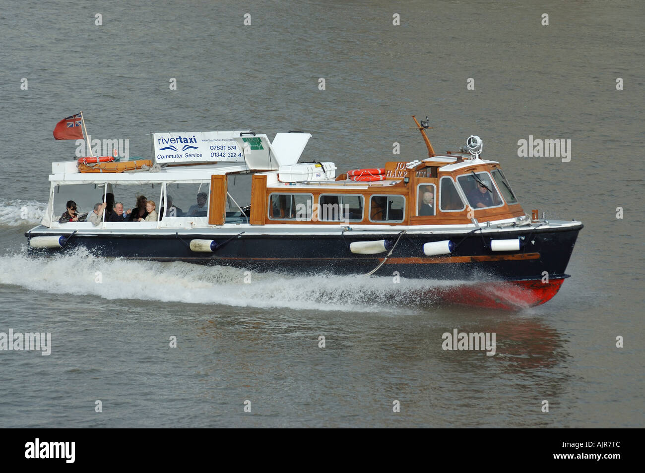 River taxi on the Thames London Stock Photo Alamy