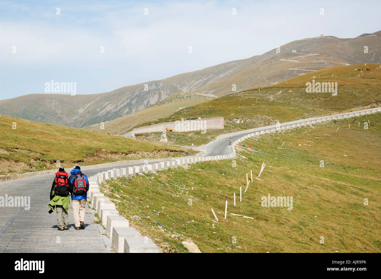 Wutaishan five terrace mountain one of Chinas sacred buddhist mountain ranges Shanxi province China Stock Photo