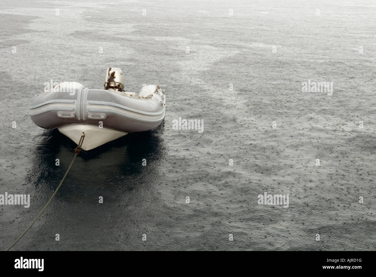 dinghy on the sea Stock Photo - Alamy