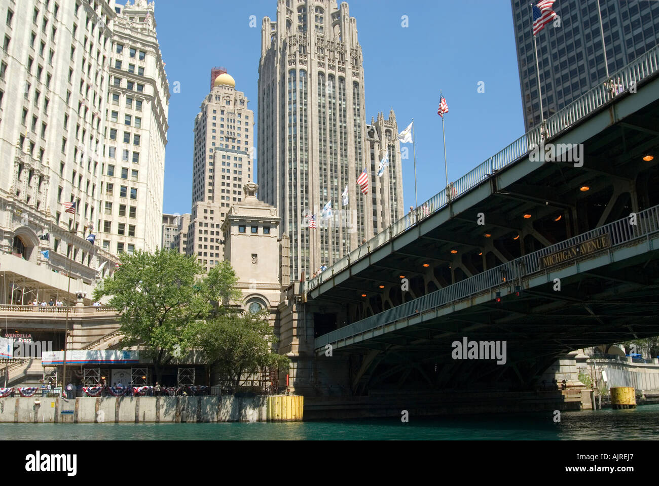 Chicago From Chicago River Stock Photo - Alamy