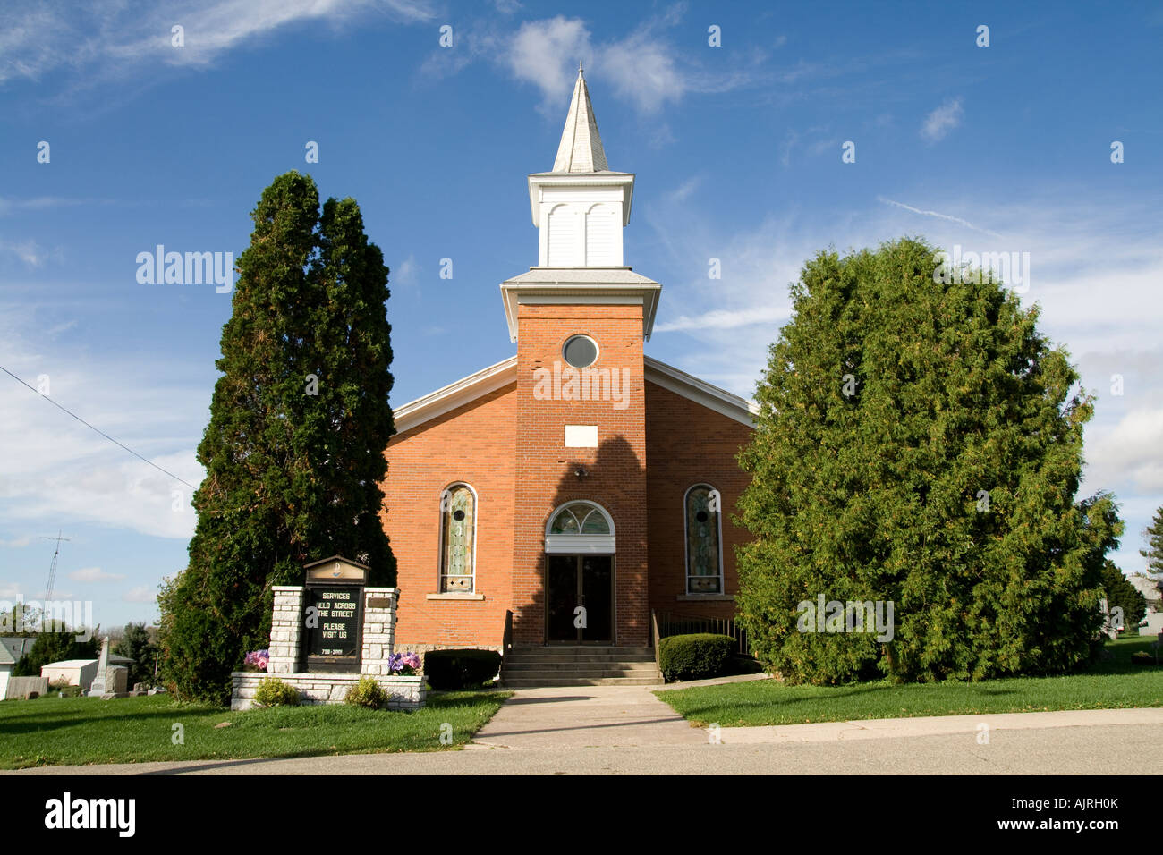 Primitive Methodist Church Benton Wisconsin Stock Photo Alamy
