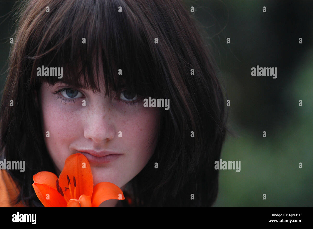 Portrait of a young woman Stock Photo