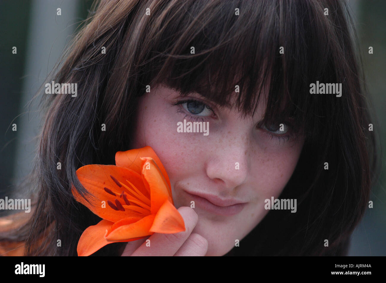 Portrait of a young woman Stock Photo