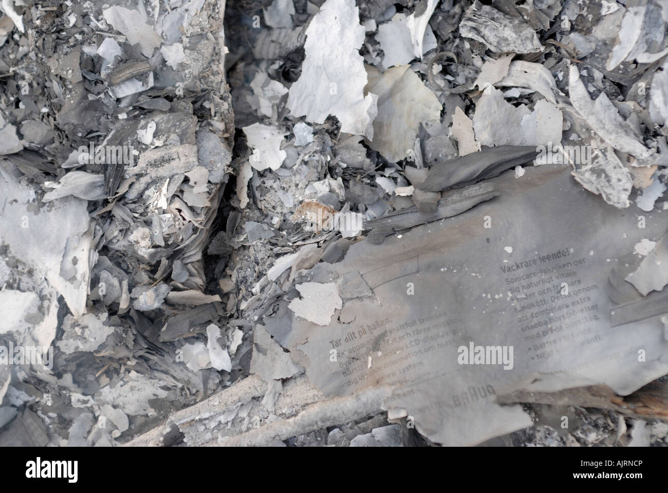ash of paper Stock Photo Alamy