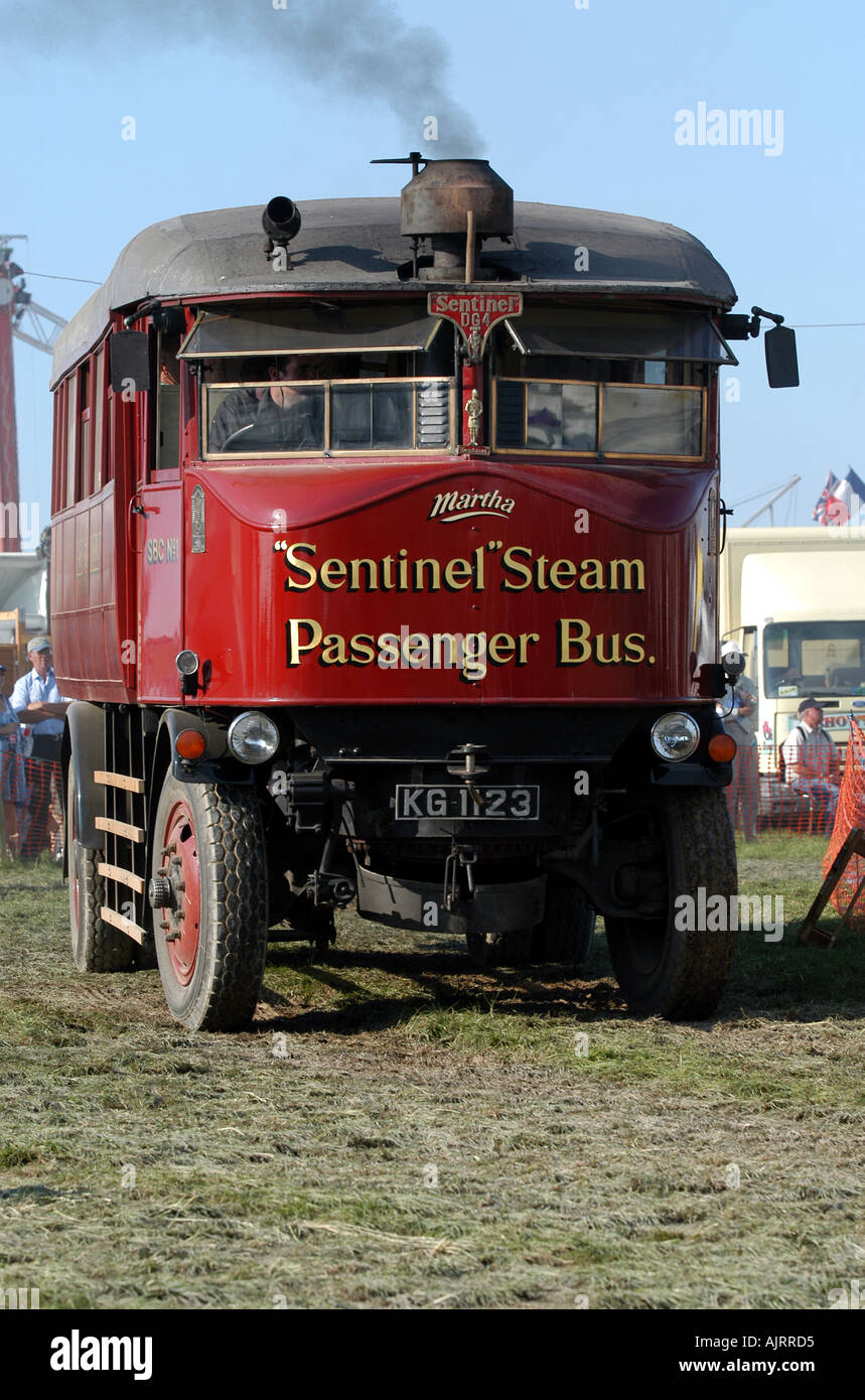 Sentinel steam passenger bus at the Great Dorset Steam Fair Stock Photo ...