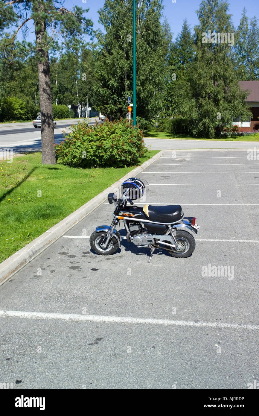 moped in park Stock Photo Alamy