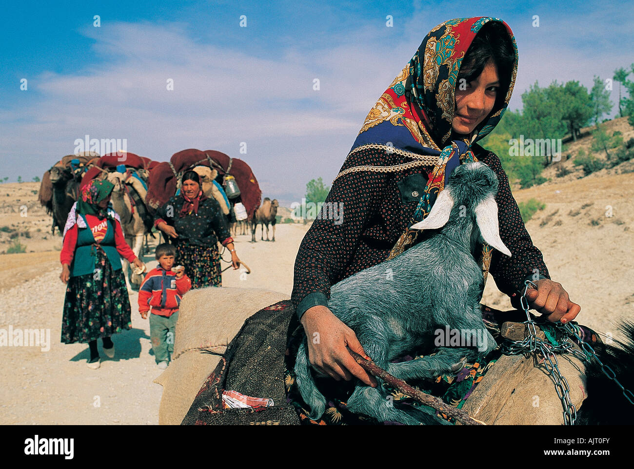 Karakecili nomadic tribe in Central Anatolia, Turkey. Stock Photo