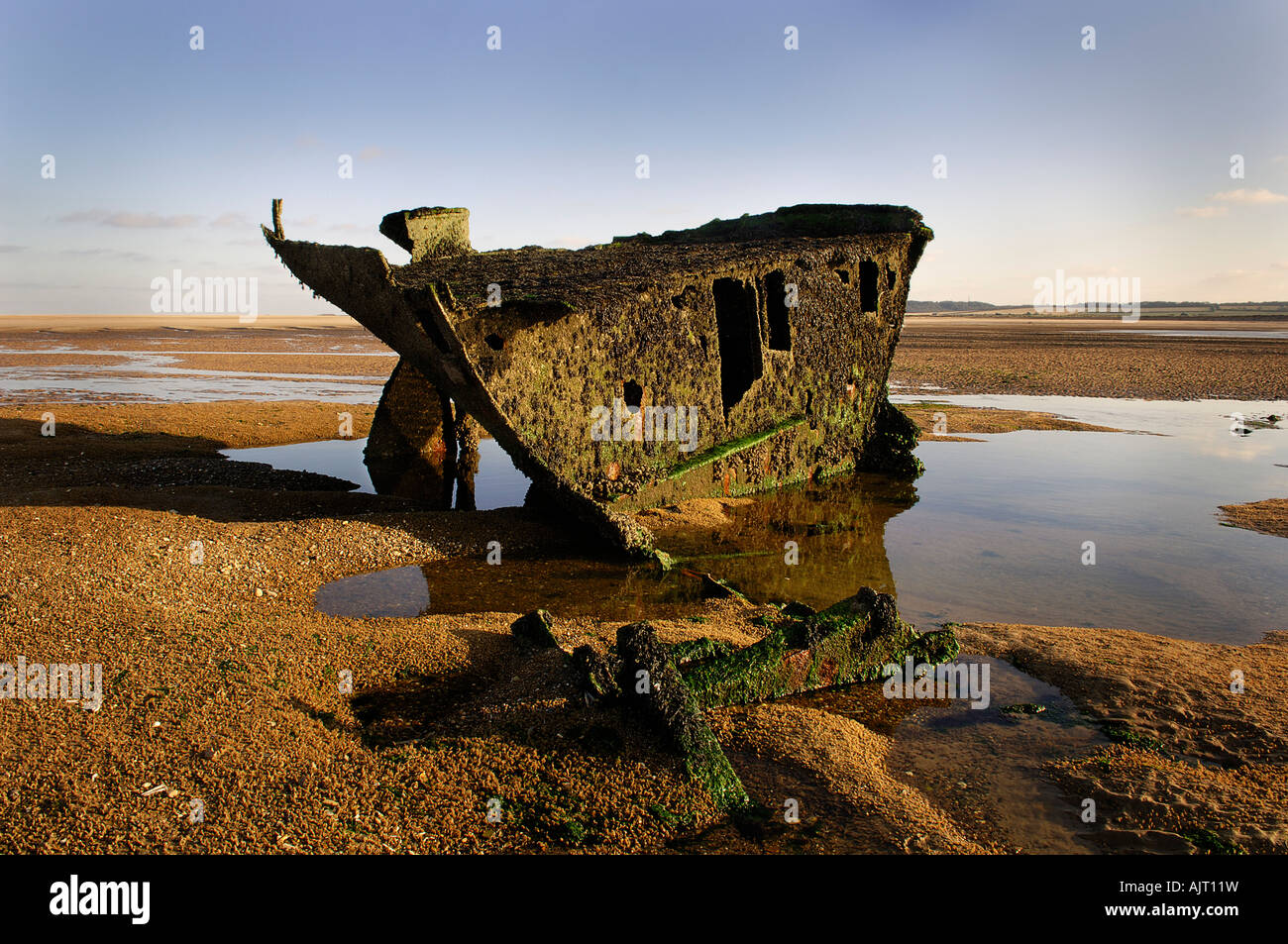shipwreck, brancaster, norfolk Stock Photo