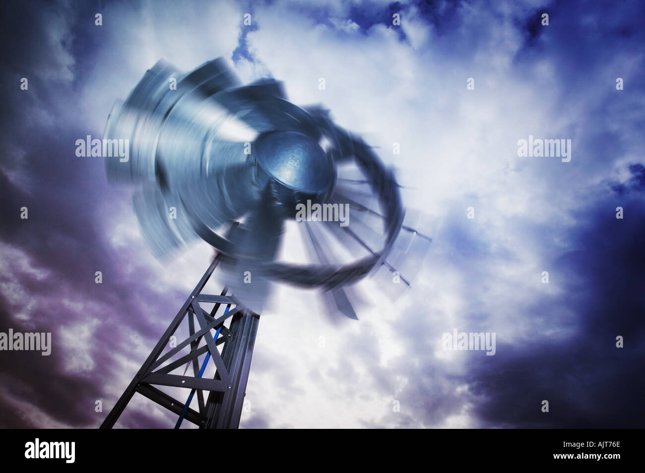 Windmill moving Stock Photo Alamy