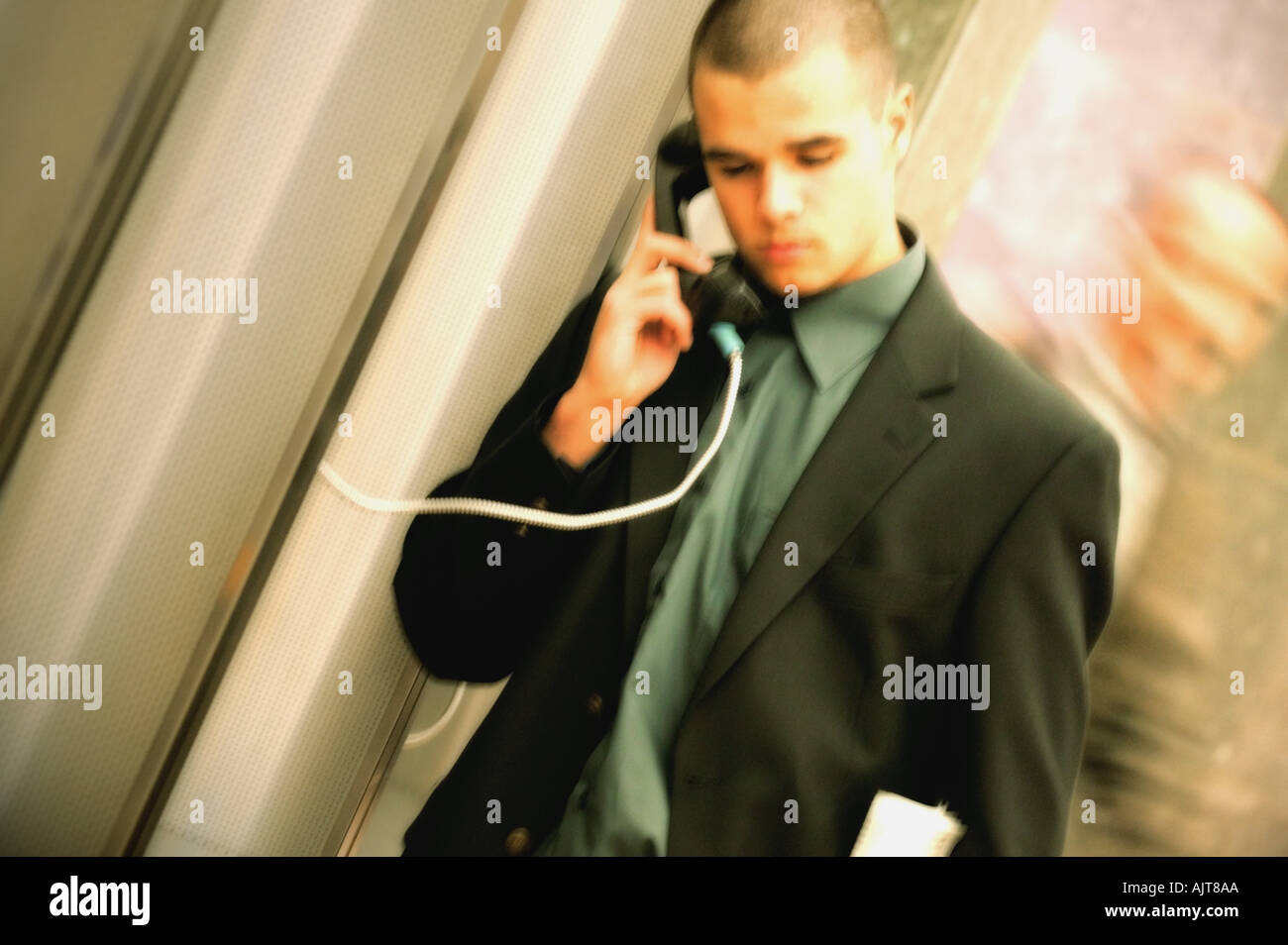 Telephone male student hi-res stock photography and images - Alamy