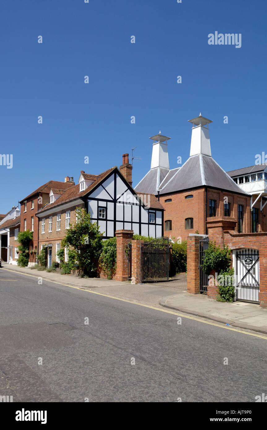 Houses converted from Brewery Henley on thames England Stock Photo Alamy
