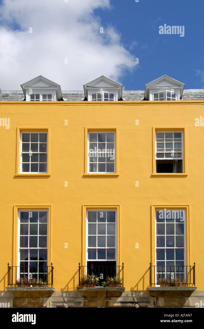 Colourful houses near Merton street Oxford England Stock Photo