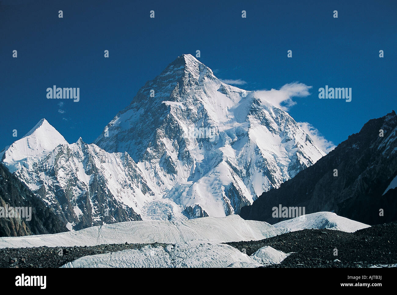 K2 Peak, Himalayas Pakistan. Stock Photo