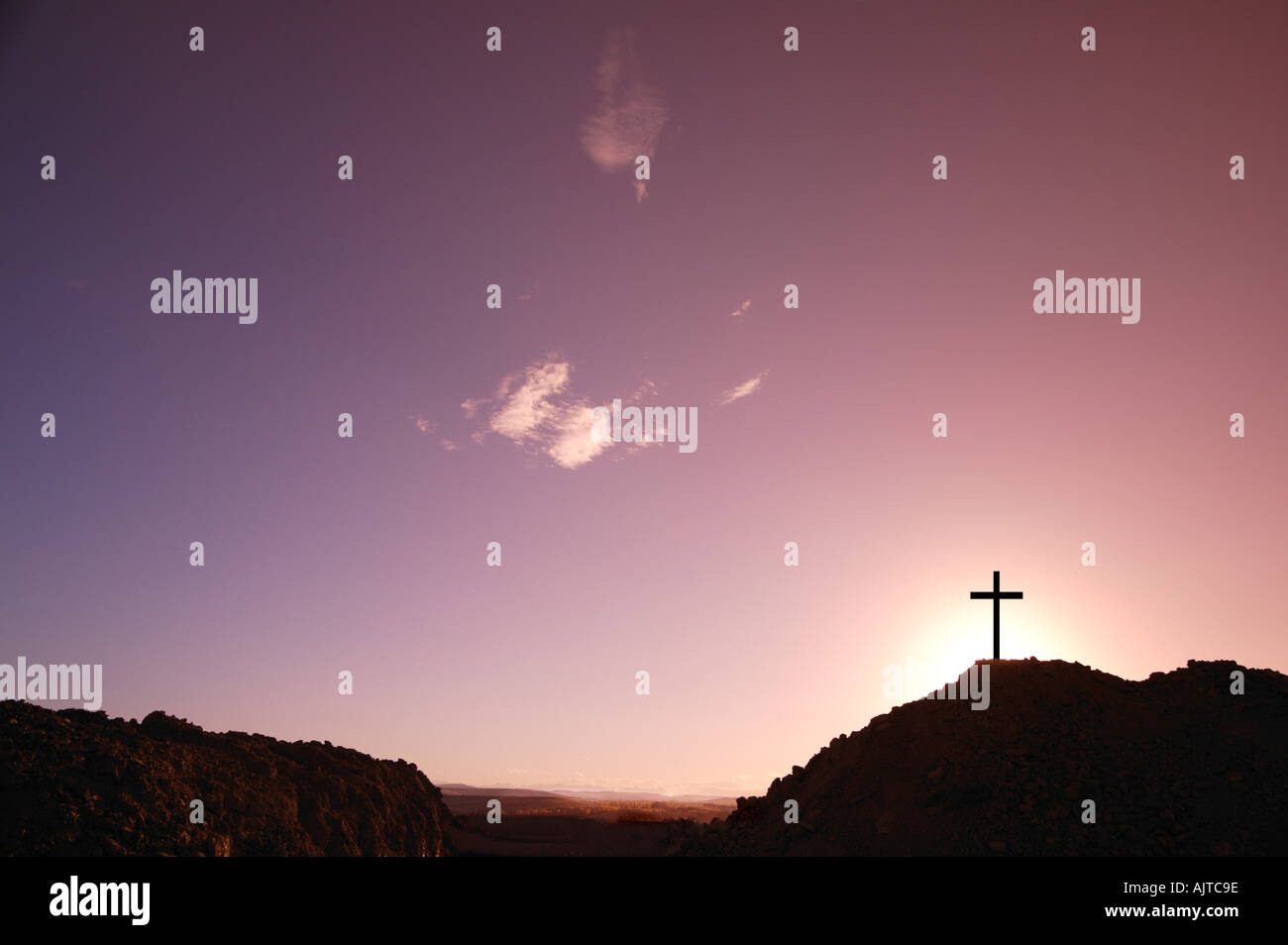 Cross On Calvary Hill High Resolution Stock Photography and Images - Alamy