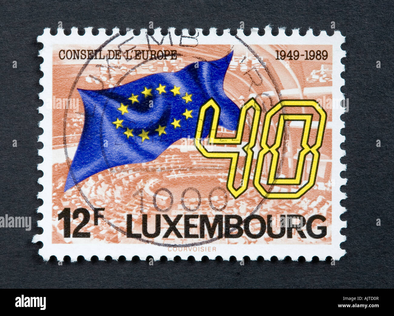 Luxembourg postage stamp Stock Photo Alamy