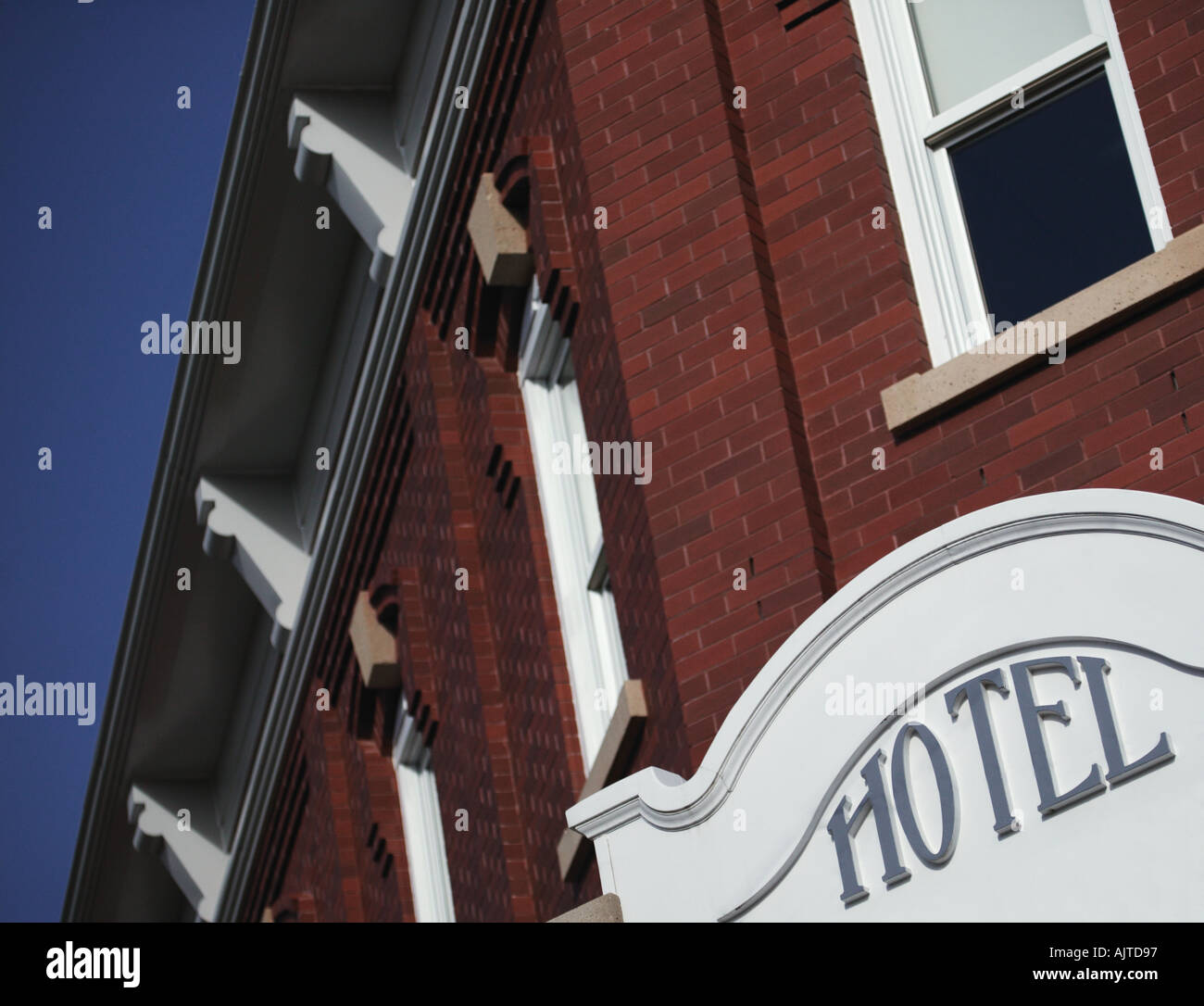 Traditional hotel sign Stock Photo - Alamy
