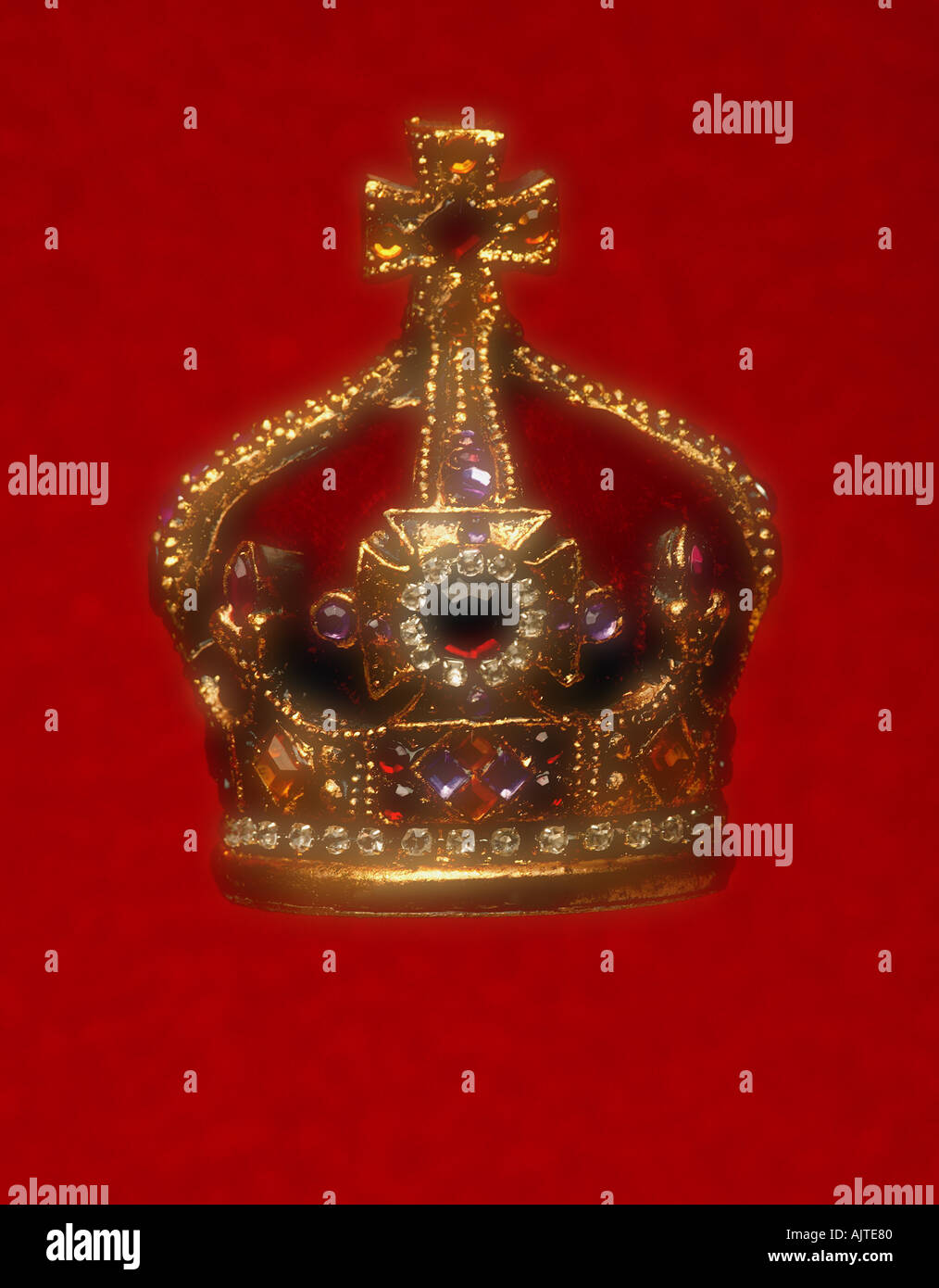 Jeweled crown Stock Photo