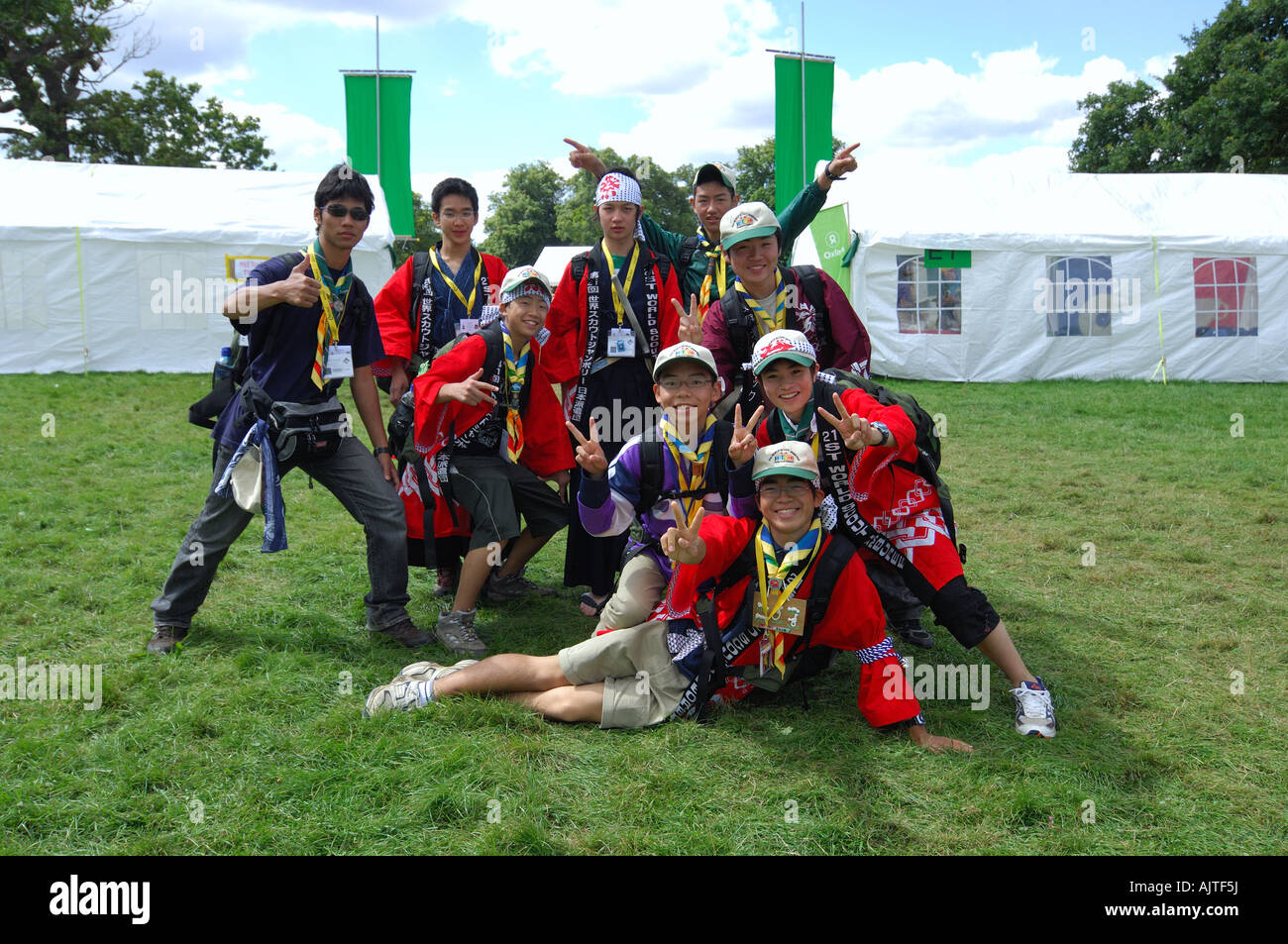 Japanese group photos Stock Photo - Alamy