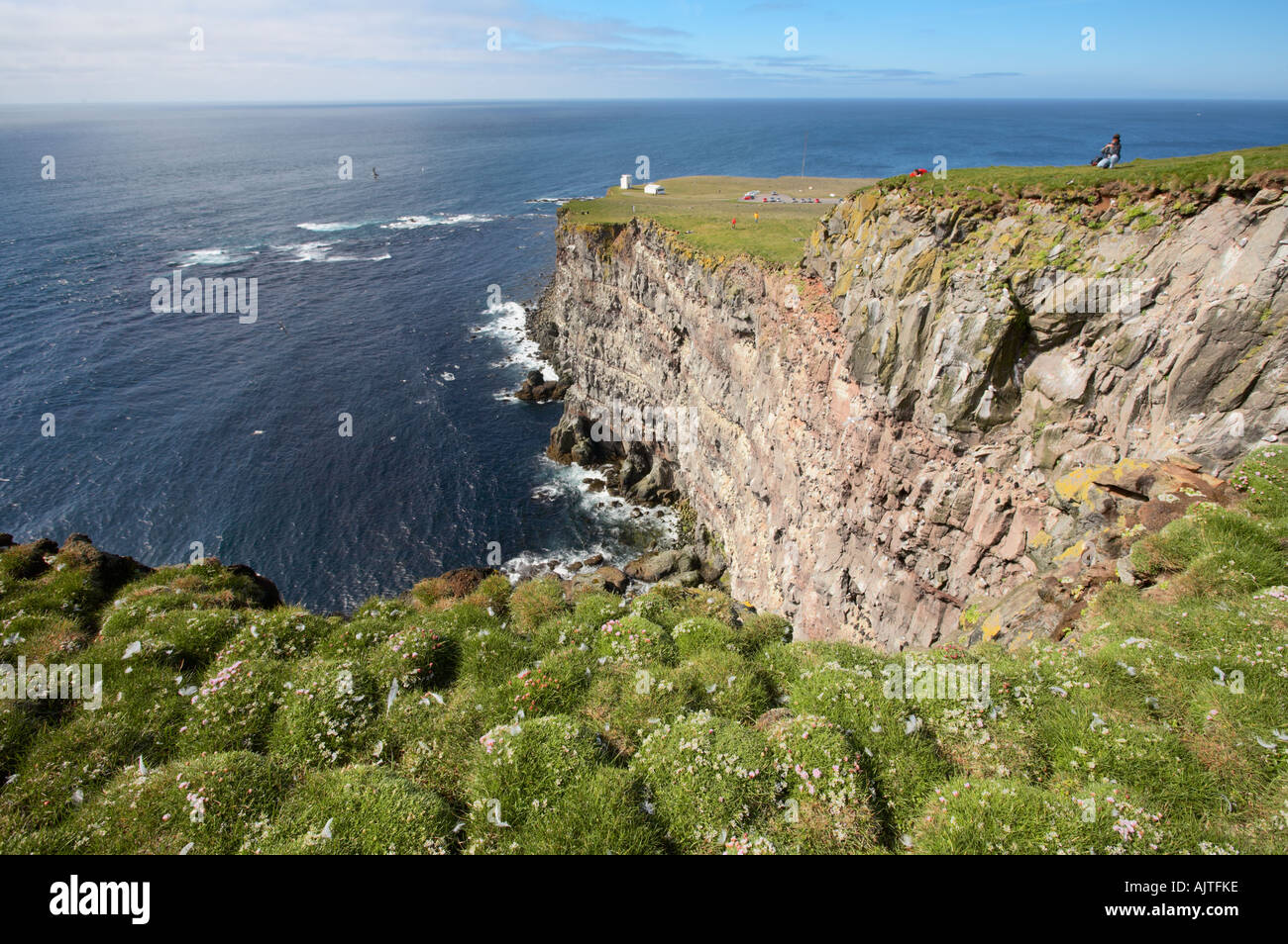 Westernmost point of Europe, Látrabjarg, West Fjords, Iceland Stock Photo