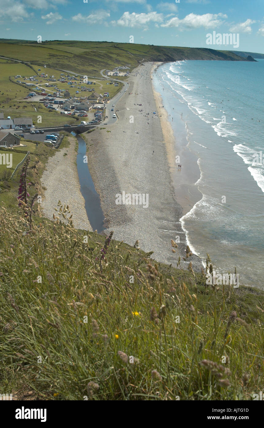 Overview of Newgale beach Stock Photo Alamy