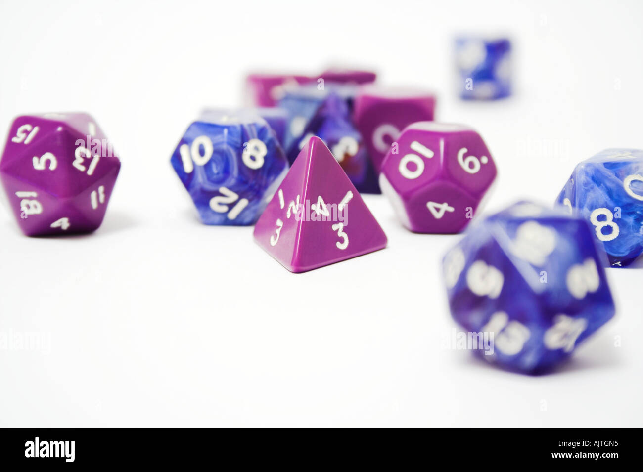 Dungeons & Dragons dice Stock Photo Alamy