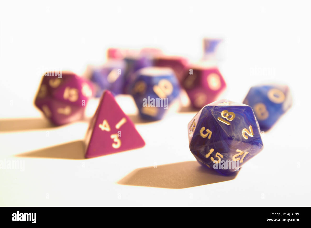 Dungeons & Dragons dice Stock Photo Alamy