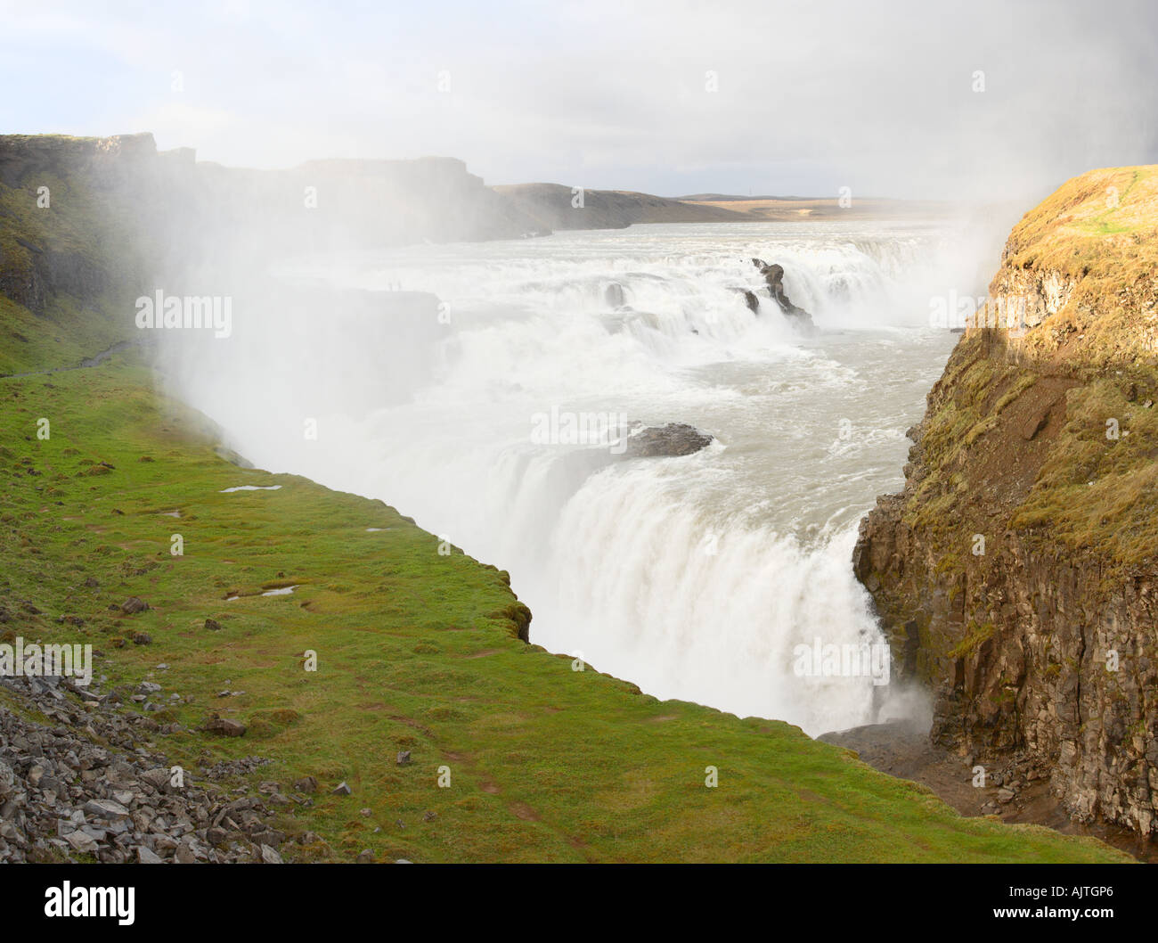 Gullfoss waterfall, Hvítá river, Iceland Stock Photo