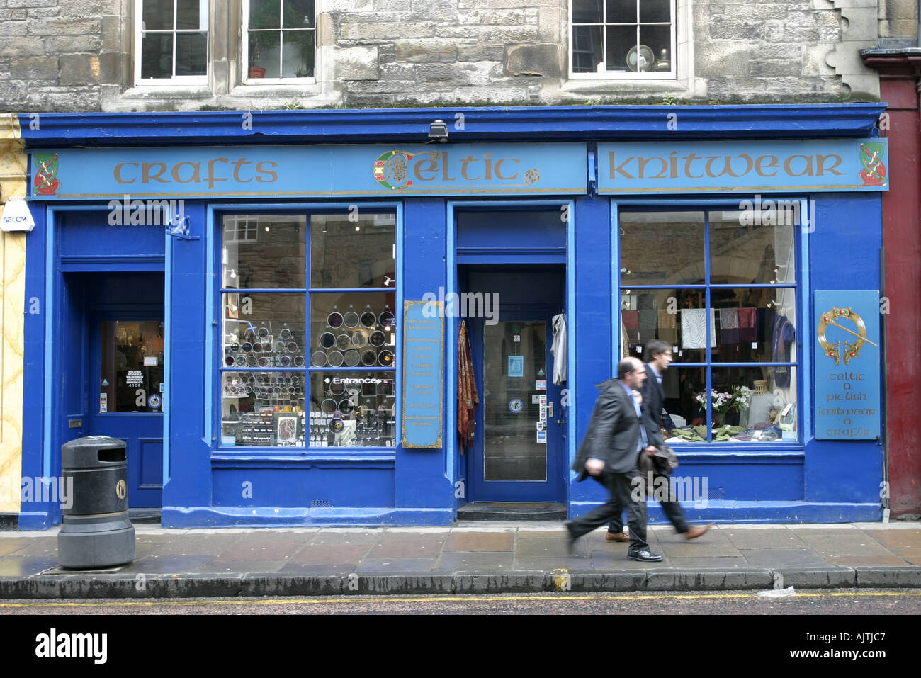 Celtic Crafts and Knitwear shop on the Royal Mile Edinburgh Scotland