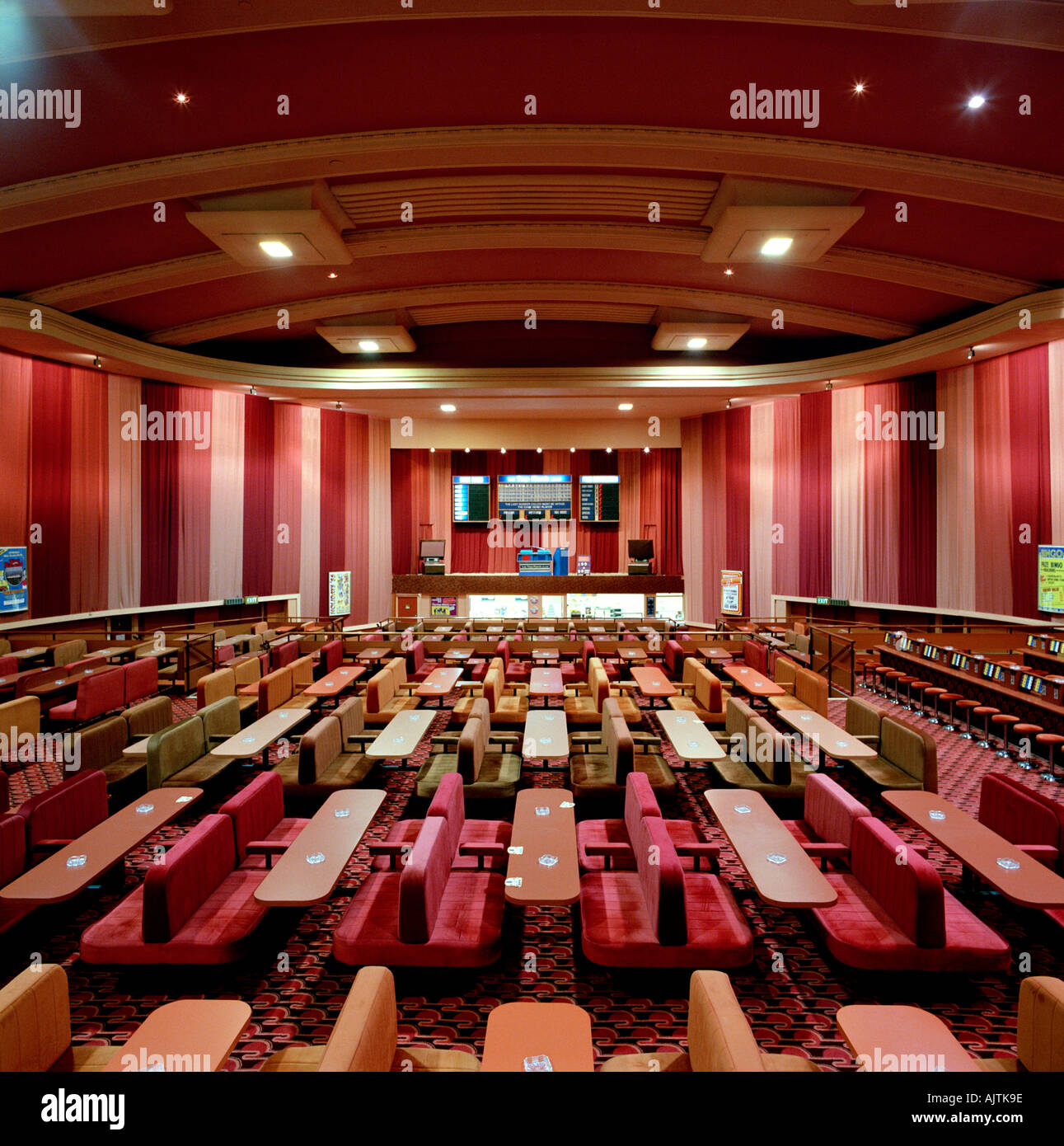 Interior of Bingo Hall in Britain Stock Photo Alamy