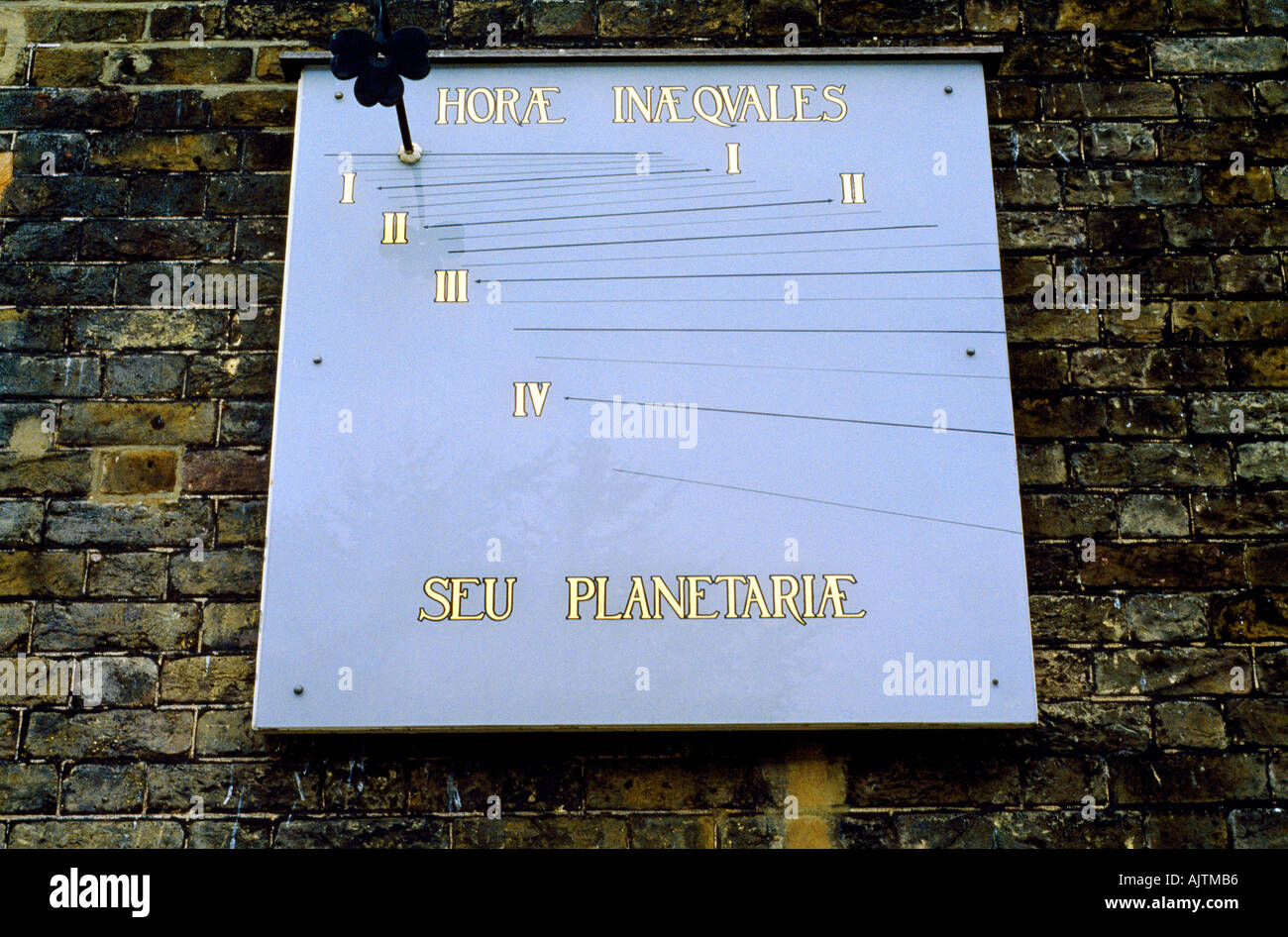 Greenwich London Observatory Sundial Stock Photo Alamy