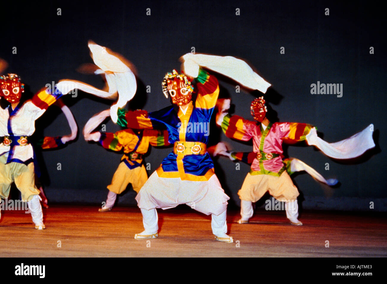 Korea Pongsan Mask Dance Stock Photo