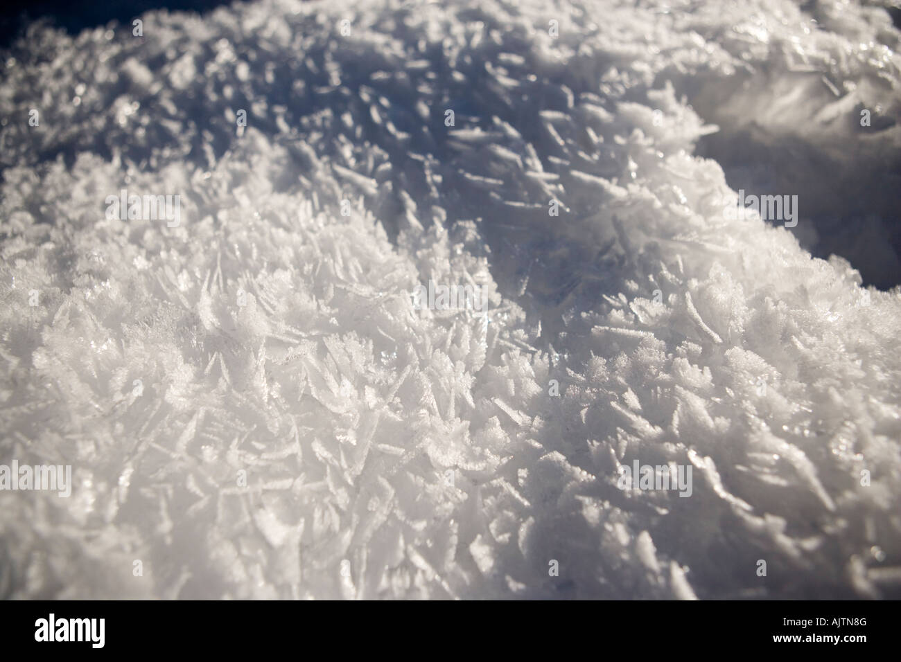 White Snow CloseUp, Salt Stock Photo Alamy