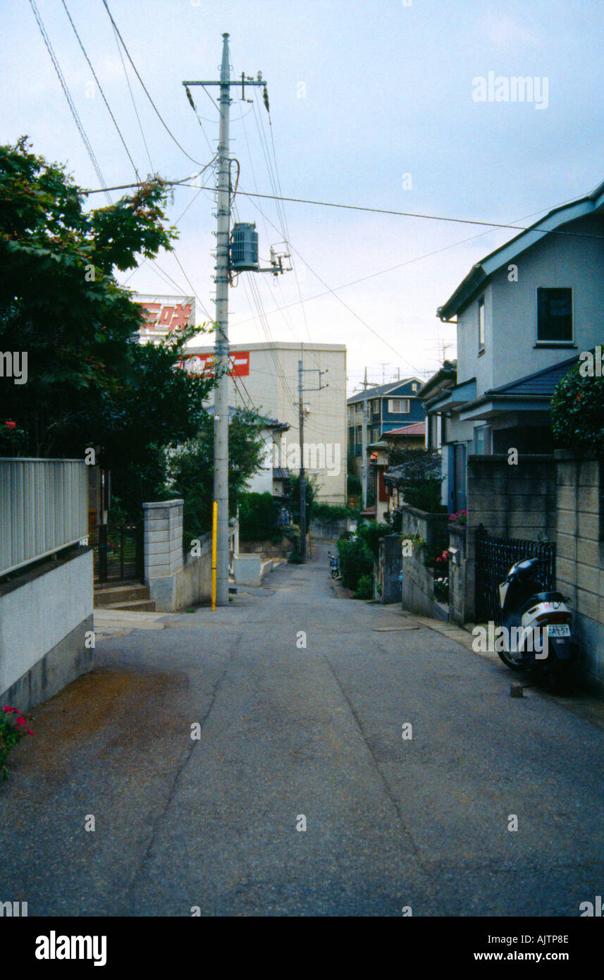 Tokyo Japan Street Around House Stock Photo