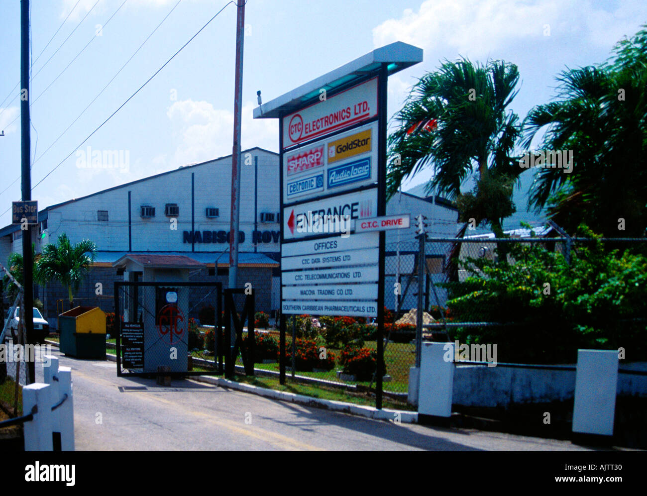 Port Of Spain Trinidad Electronic Businesses Stock Photo Alamy