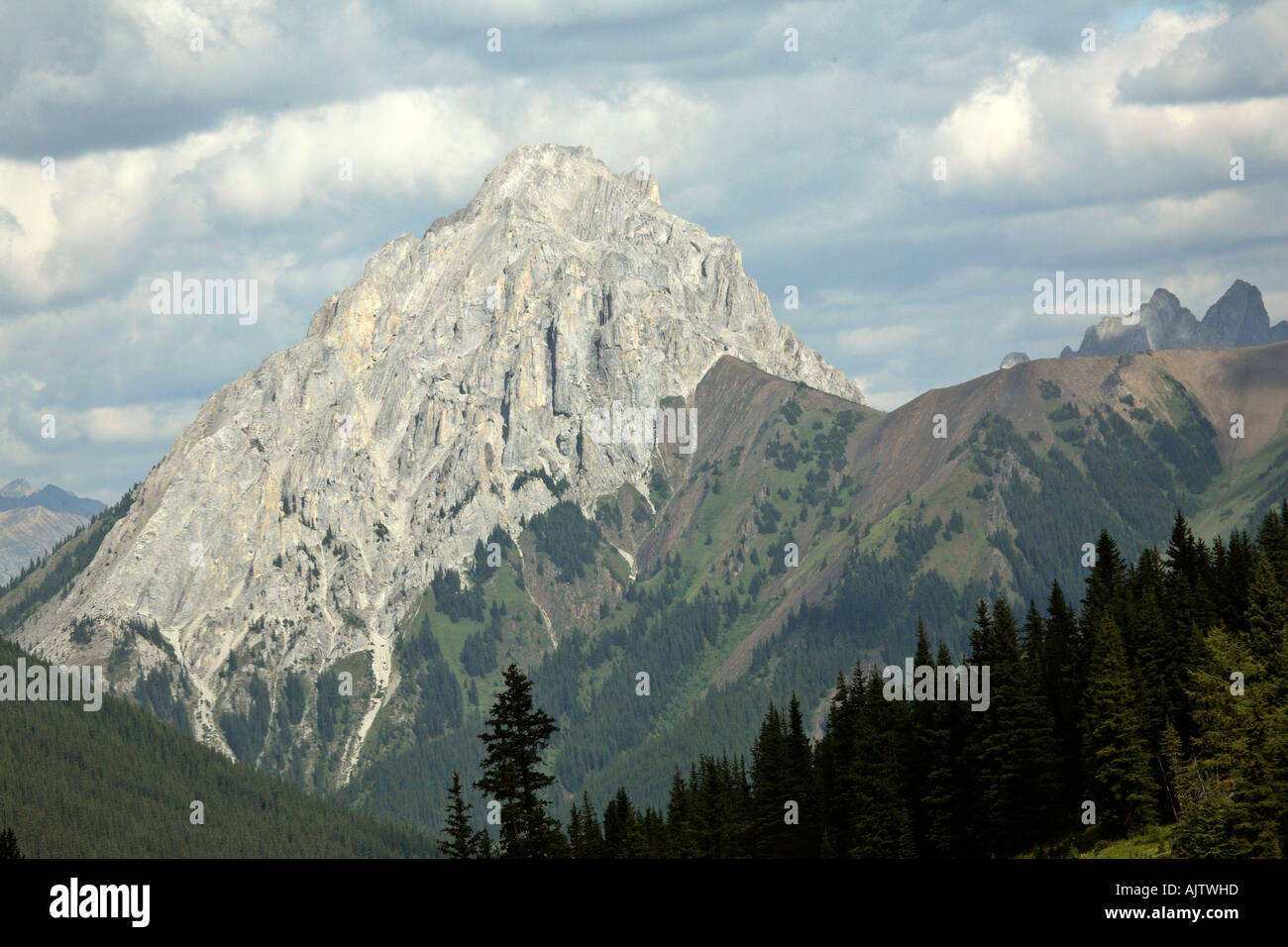Mountain in the Kananaskis Range along the SmithDorrien Road in