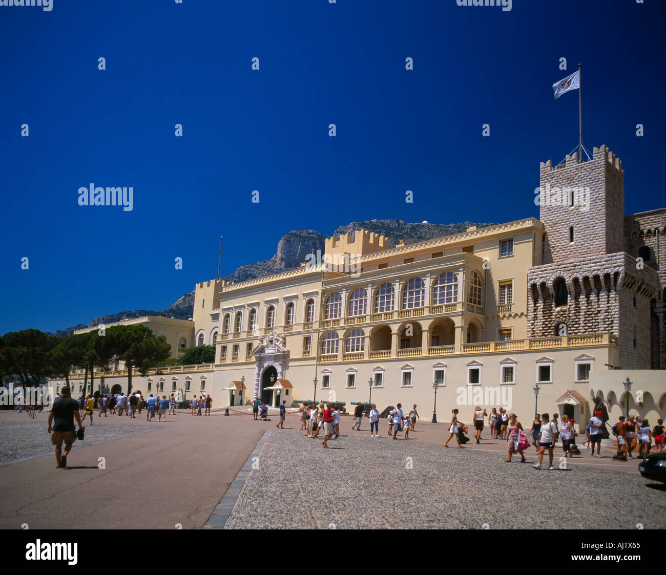 Monaco Palais Du Prince Royal Palace Stock Photo