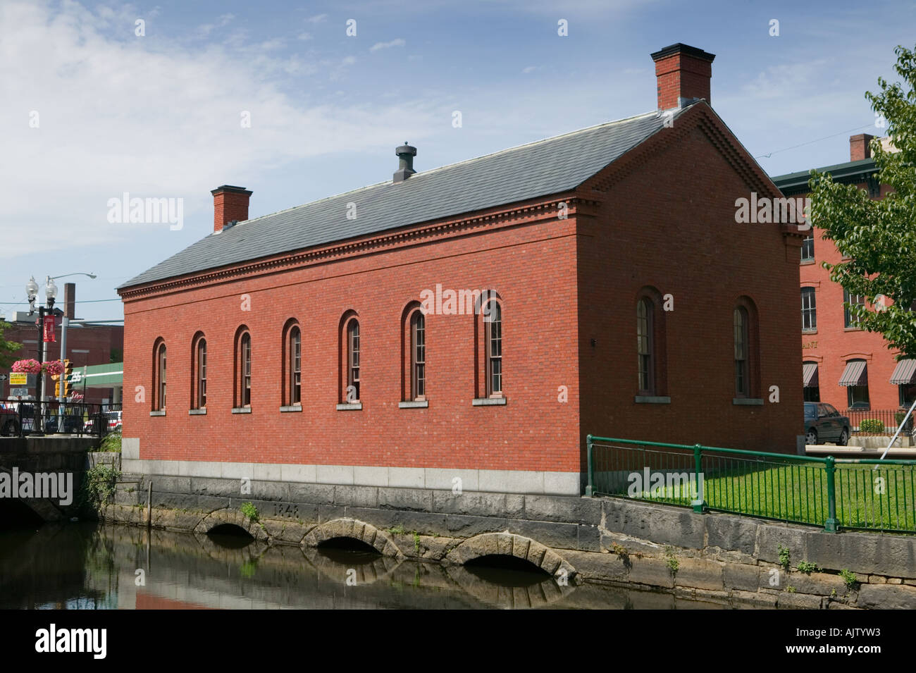 Moody Street Feeder Gatehouse Merrimack Canal Lowell Massachusetts