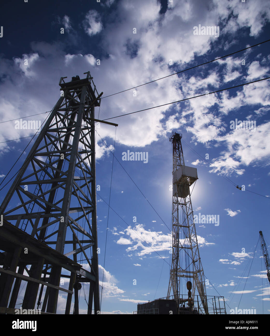 Oil drilling rig Stock Photo - Alamy