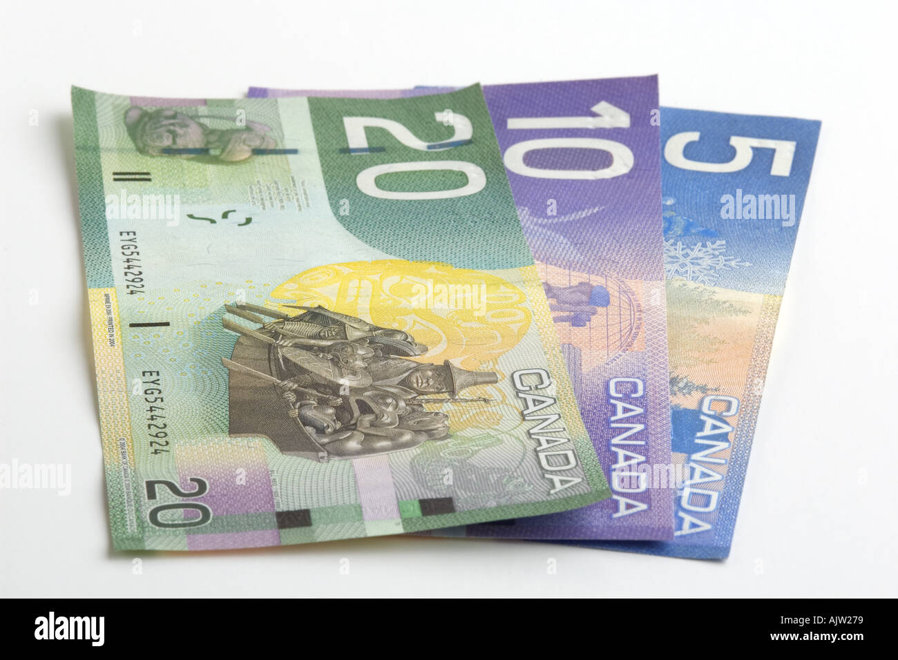 Crisp bills Stock Photo