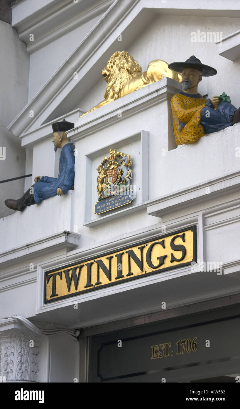 Twinings Head Office Sign Logo Fleet Street London EC4 Stock Photo Alamy