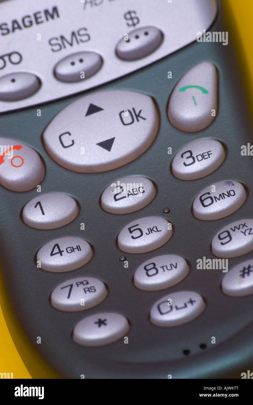Numeral keypad on a cellphone Stock Photo