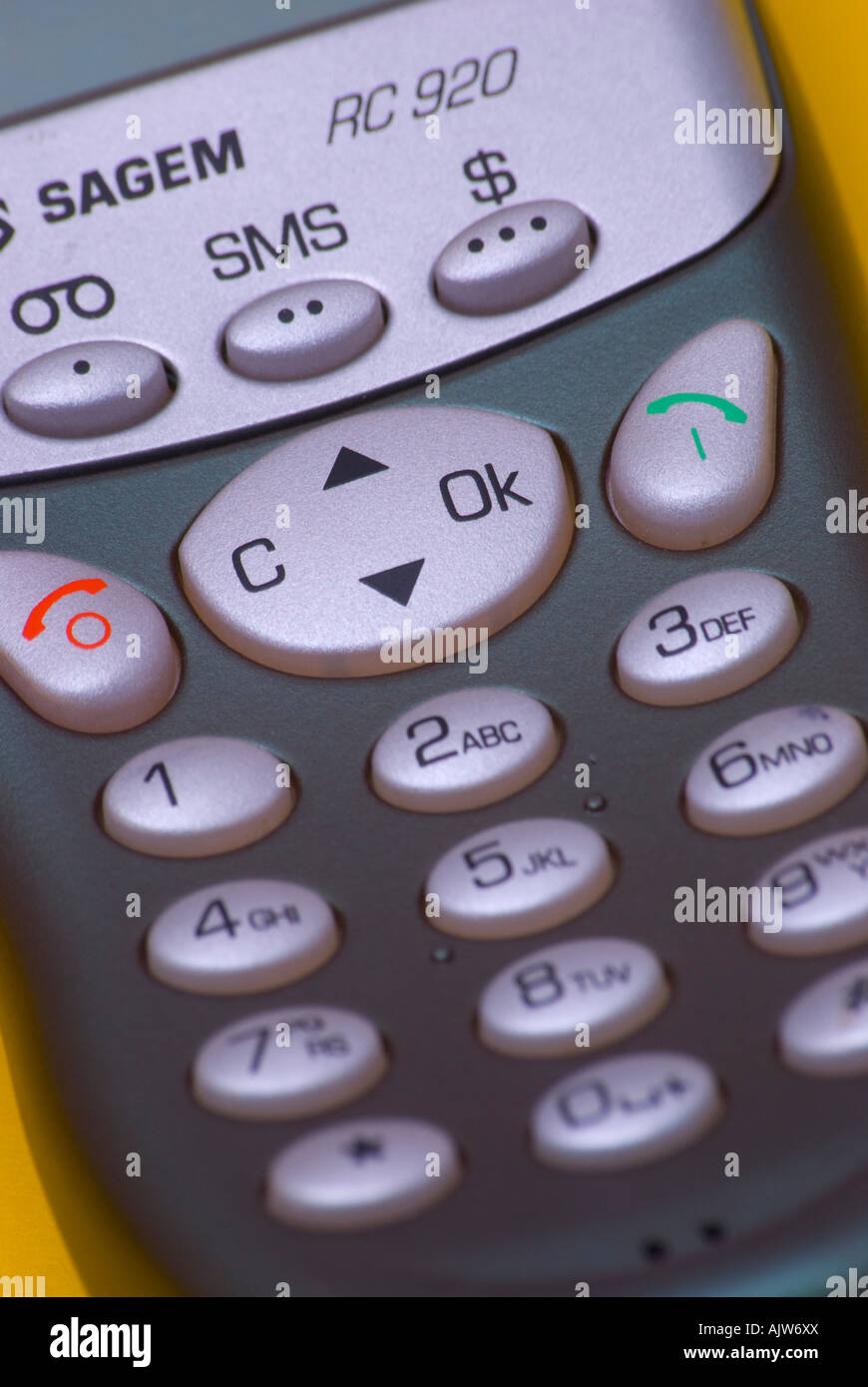 Numeral keypad on a cellphone Stock Photo