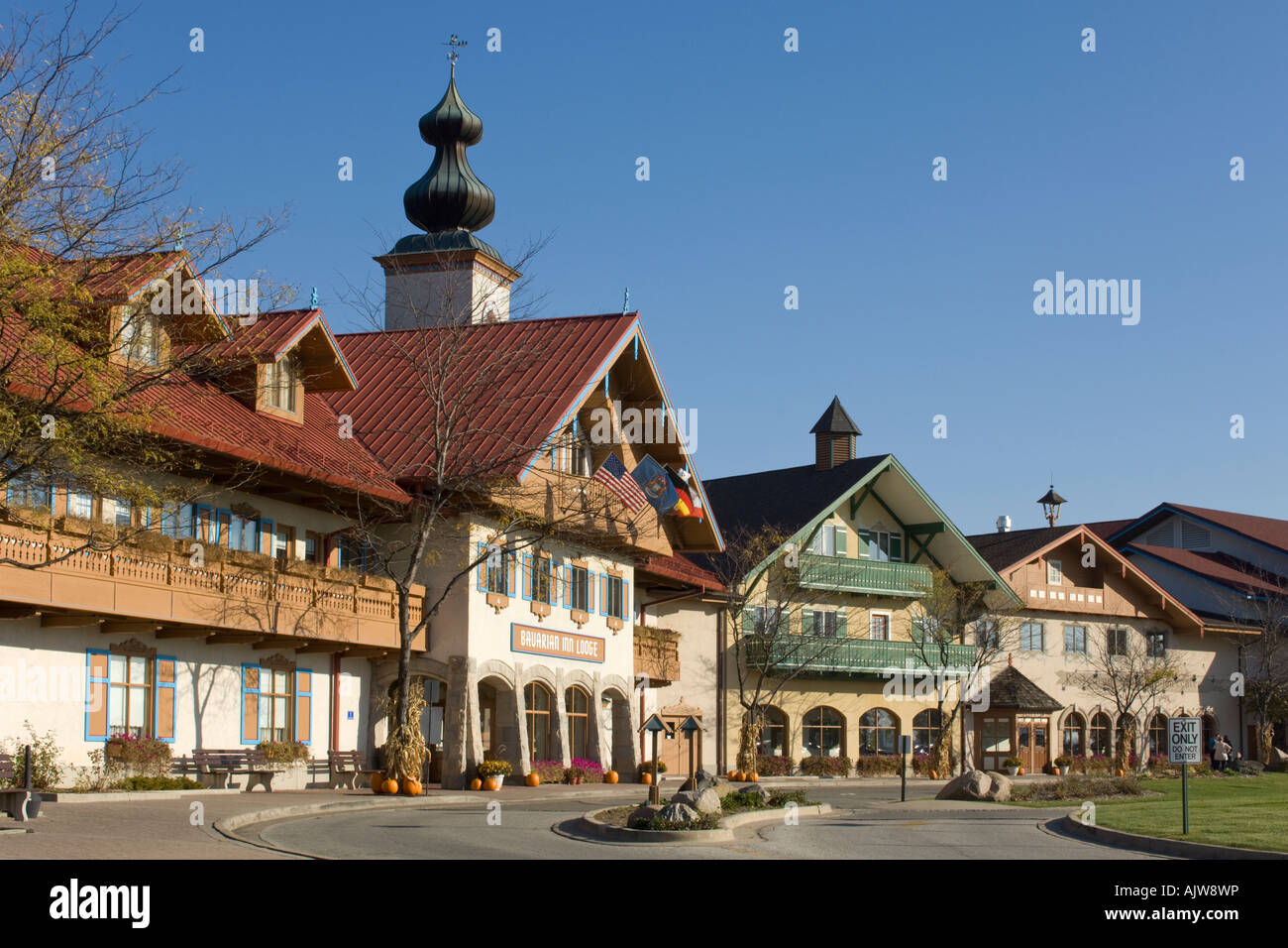 The Bavarian Inn Motor Lodge in Frankenmuth Michigan USA Stock Photo