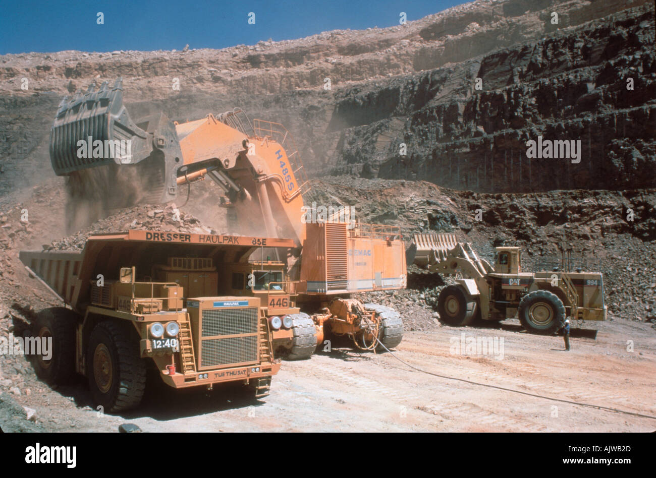 Diamond mining Stock Photo