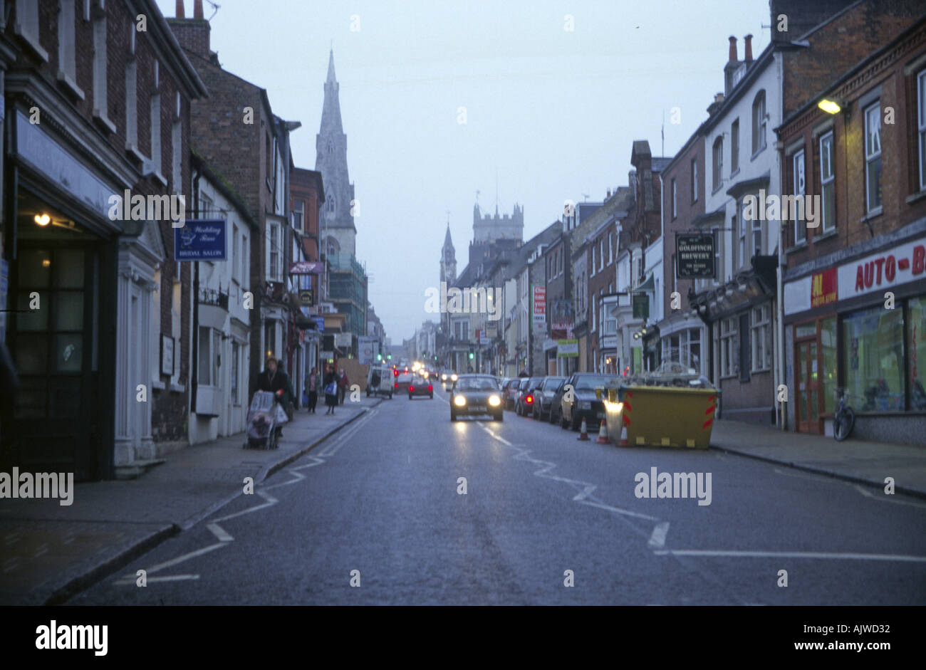 Dorchester in the rain Dorset England Stock Photo