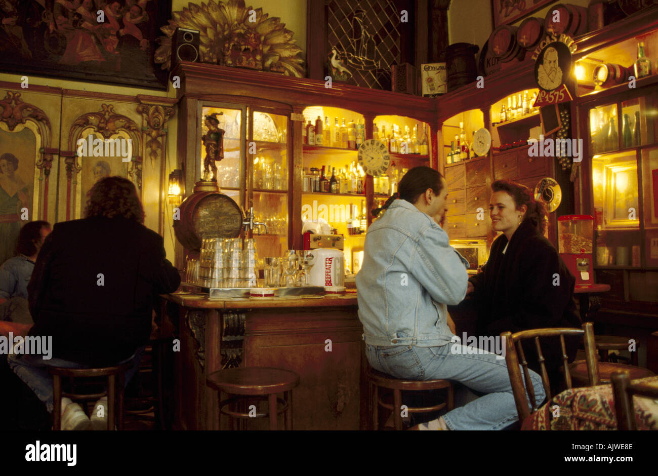A Brown Bar for smoking cannabis Amsterdam Holland Stock Photo Alamy