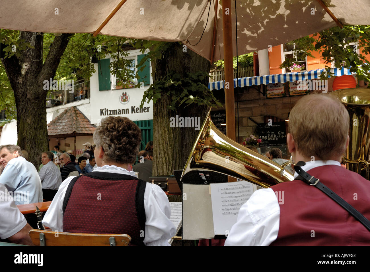 Worlds oldest beer festival, Germany, Bergkirchweih Erlangen; musicians