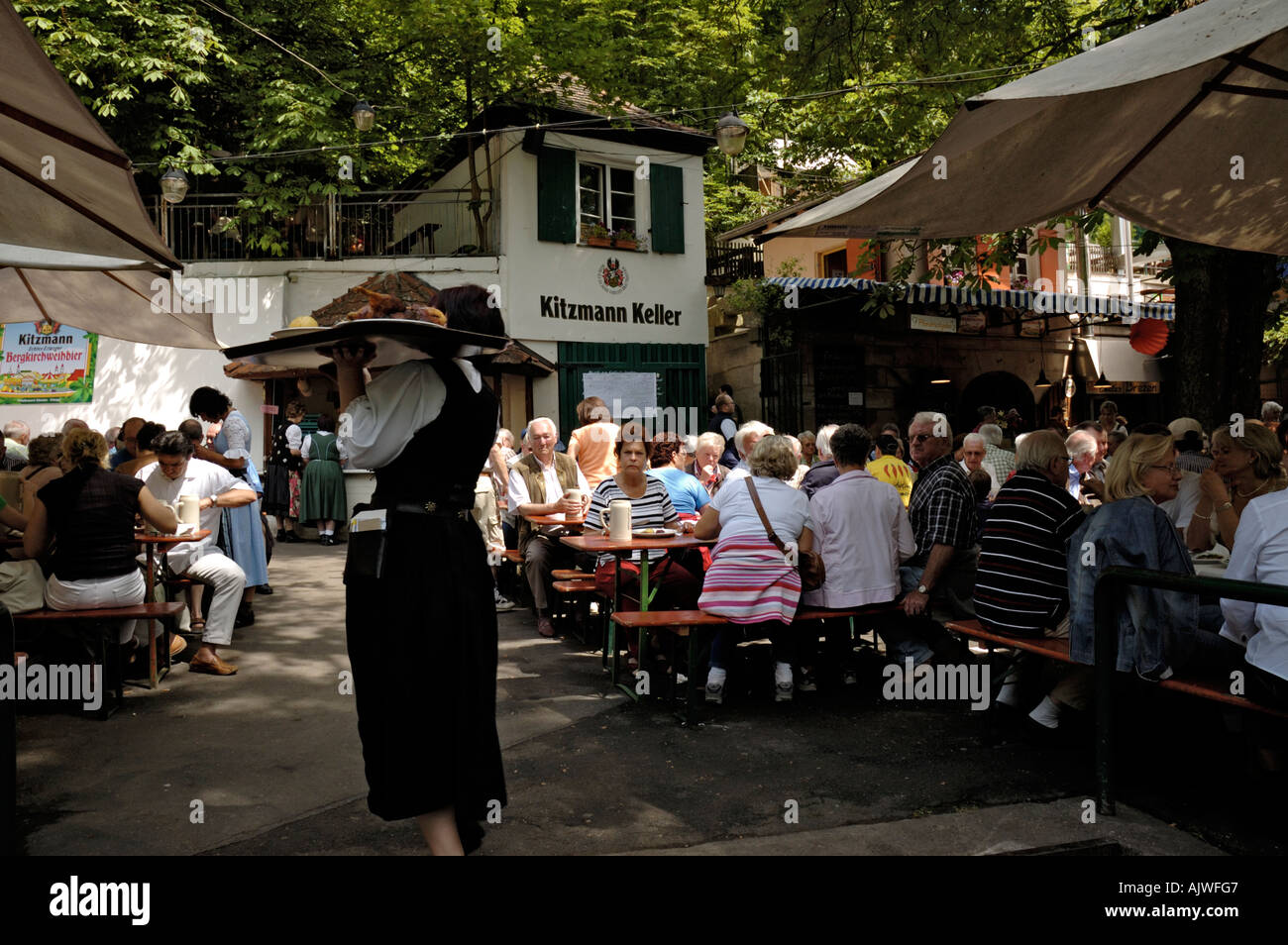 Worlds oldest beer festival, Germany, Bergkirchweih Erlangen Stock