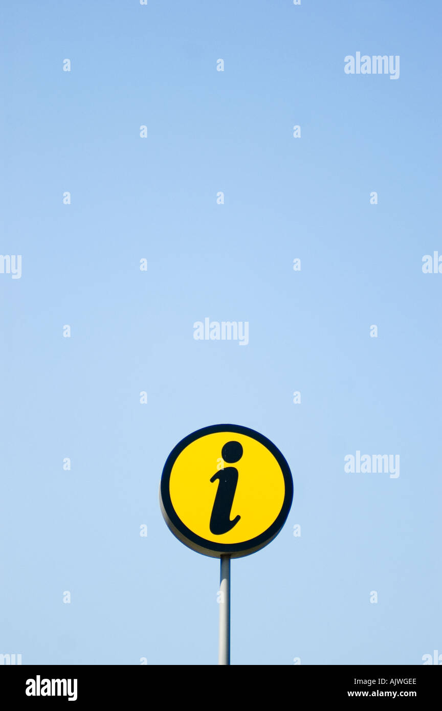 Info Strada Sign Road sign Info Stock Photo - Alamy